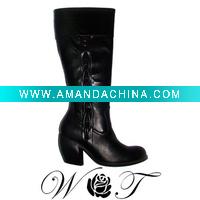 Wholesale women leather rider boots