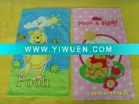 Wholesale 100% plain cotton velour and printing bath towel