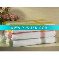 Wholesale 100% cotton velour and yarn dyed jacquard bath towel