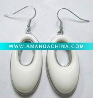 E00077-2 fashion titanium agate earring