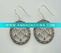 2011 Hot Oval Net Shaped Earring