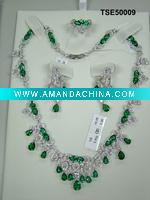 Wholesale 2011 popular sterling silver Wedding jewelry, Bridal jewelry set