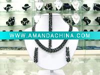 Wholesale wedding jewelry set,bridal necklace set, dovetail jewelry set