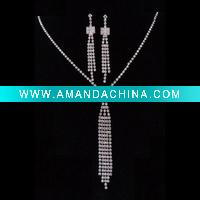 Wholesale rhionestone jewelry set,bridal jewerlry set,necklace set