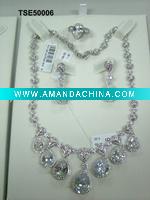 Wholesale 2011 popular sterling silver Wedding jewelry, Bridal jewelry set