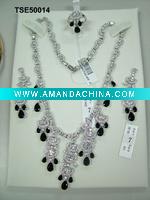 Wholesale 2011 popular sterling silver Wedding jewelry, Bridal jewelry set