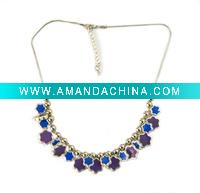 Wholesale Alloy Epoxy Party Necklace