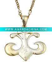 Wholesale Necklace, Long Chain Fleur de Lis Necklace