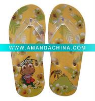 Wholesale EVA kid slippers with Happy valley printing