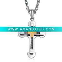 Wholesale 2011 New Style Cross Titanium pendant TC014