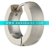 Wholesale Titanium Men's Hoop Earring E00058