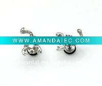 2011 high fashion jewelry 316L titanium scorpion punk spike stud earrings factory direct