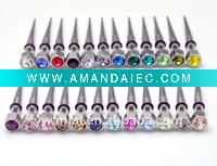 2011 high fashion jewelry 316L titanium cone punk spike stud earrings factory direct