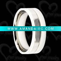 Wholesale white titanium ring jewelry