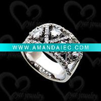 Wholesale 2011 Hot 925 sterling silver wedding diamond ring