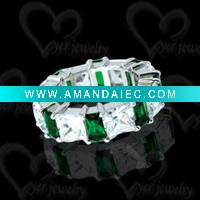 Wholesale 2011 Hot design 925 sterling silver diamond and turquoise wedding ring