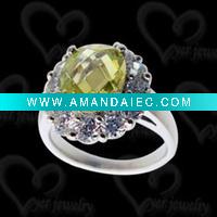 Wholesale Popular rings silver 925 zircon jewelry fashion