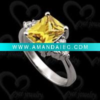 Wholesale Unique 925 sterling silver cz ring jewelry