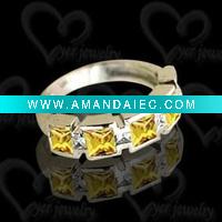 Wholesale Fashion jewelry in 925 silver setting CZ stone jewelry
