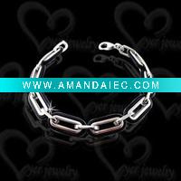 Chram chain bracelet of stainless steel shining polished jewelry