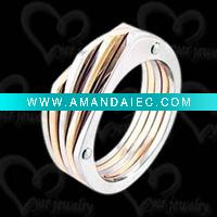 Wholesale the titanium lip rings gold plating