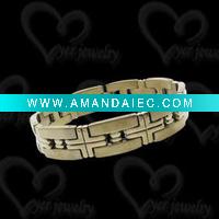 Wholesale 2011 cross bracelet by stylish custom design in stainless steel