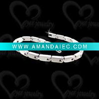 Wholesale shiny stainless steel cable bracelet