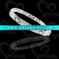Wholesale fashion stretch 316l stainless steel jewelry findings