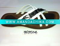 Wholesale 2011 newly mens leather beach slippers (967504)