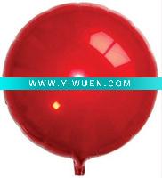 Wholesale Solid Color Circle Mylar balloons-Red - 18", 100 pcs/lot, Free Shipping