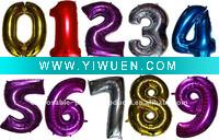 Wholesale Supershape Number Balloons, 100 pcs/lot, Free Shipping