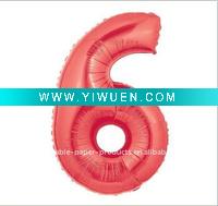Wholesale 6 Red Supershape Balloon, 100 pcs/lot, Free Shipping
