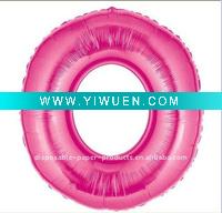 Wholesale Jumbo Pink Zero Foil Balloon, 100 pcs/lot, Free Shipping