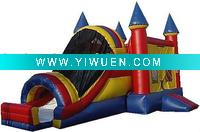Wholesale inflatable jumping castle/good selling slideway