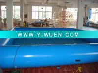 Wholesale 6*6m blue inflatable water pool