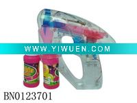 Wholesale B/O bubble gun w /light.2 bottles bubble