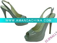 Wholesale 2011 Newest Sexy Genuine Leather Peep Toe Dress Shoes With Platform