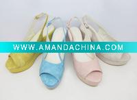 Wholesale 2011 hand made Women Wedge sandals