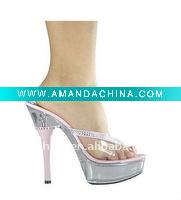 Wholesale 2011 latest sexy and fashion crystal platform sandal/sexy high heels