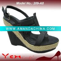 Wholesale PU Fashion Lady Sandal with platform