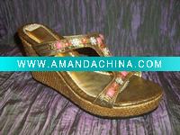 Wholesale high-heeled lady slippers with platform, fashion slippers, sandals, summer shoes, click here, buy you want, never regret!