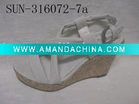 Wholesale SUN-316072-7(ladies' EVA wedge sandals,high heel sandals)