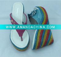 Wholesale wedge heel sandal shoes for summer 2011