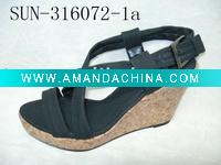 Wholesale SUN-316072-1(ladies' EVA wedge sandals,high heel sandals)