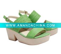 Wholesale PU Wedges Women Sandal for 2012