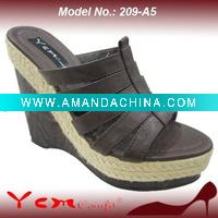Wholesale PU Fashion Lady Sandal with platform