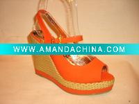 Wholesale Women wedge knitting sandals