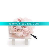 pink Delicate lace flower hair hoop