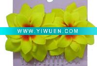Wholesale 2 piece flowers plastic hair comb/hair accessories