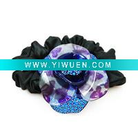 Resin and Crystal Flower of Elastic hair band